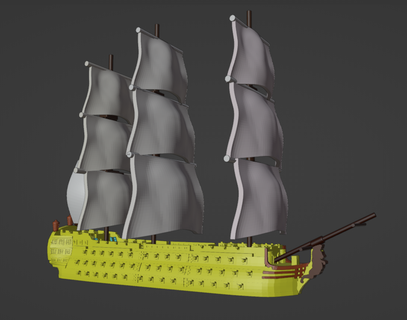 principiante asturie xviii Principe nave Marina Militare giochi guerra 3d print model - Mito3D