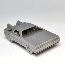print-in-place delorean benchmark car toy vehicle engine printable easy wheels wheel drive driver driving inventor autodesk stylized rv camper camping campervan 80s back to the future time machine travel benchy test demo trial gadget 3d print model - Mito3D