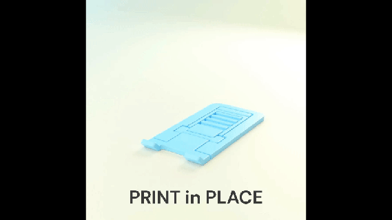 print-in-place foldable phone holder print place stand gadget desktop desk 3d print model - Mito3D