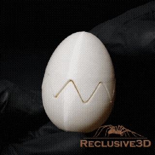 print in place yumurtadan çıkma civciv oyuncak Yumurta tavuk Şirin Paskalya 3d print model - Mito3D