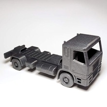 print-in-place modular truck - base single rear axle gadget module toy custom customizable 6x6 dump vehicle printinplace print place working articulated 3d print model - Mito3D