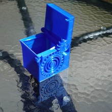 print-in-place spring loaded box home print place springloaded mechanical self opening no suports 3d print model - Mito3D
