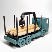 print-in-place wood transport module gadget truck modular toy custom customizable 6x6 log plank printinplace print place working articulated 3d print model - Mito3D