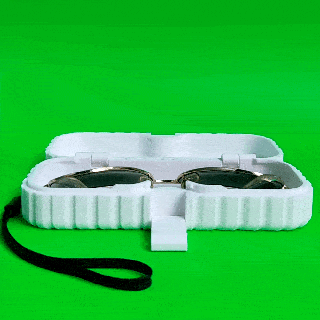 print in place Xero oculos escuros caixa Óculos armazenamento impressão colocar caso bainha Sol olho óculos articulado polivalente gadget Ferramentas moda protetor 3d print model - Mito3D