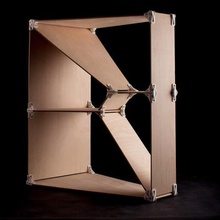 print build joint collection various furniture modular space structure plywood storage system 3d print model - Mito3D