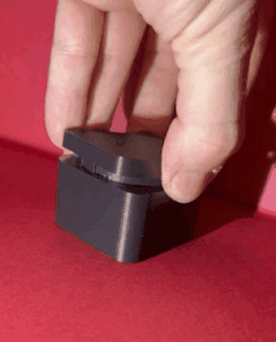 yazdır in yer küçük kutu kapanış sistemi klipler or vidalamak kutuları kilit durum kılıf yapabilmek 3d print model - Mito3D