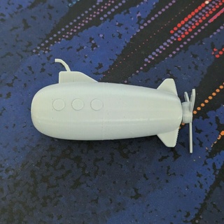 print place - submarine model printinplace propeller sub mechanical toys game functionnal 3d print model - Mito3D