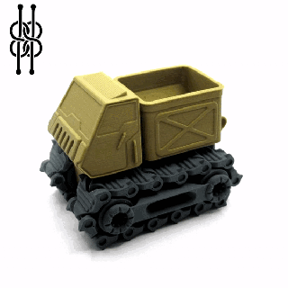 drucken Ort gepanzert Transit Titan van Goliath Kader Bagger camion Spielzeug Spiel Spuren kalt Rüstung Spielzeuge Gadget Autos 3d print model - Mito3D