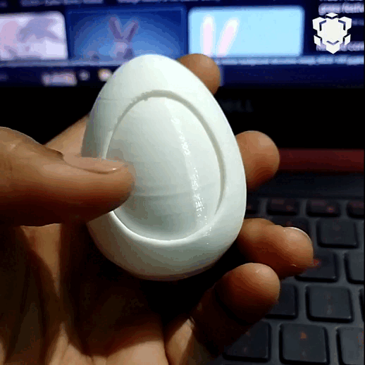 impression endroit mignonne Pâques œufs Oeuf lapin carotte agiter animal jouet poussin porte clés décor 3D print model - Mito3D