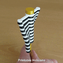 printable helicone various nosupport 3d print model - Mito3D