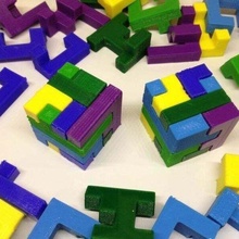 printable interlocking puzzle 2 supportless puzzles 3d print model - Mito3D