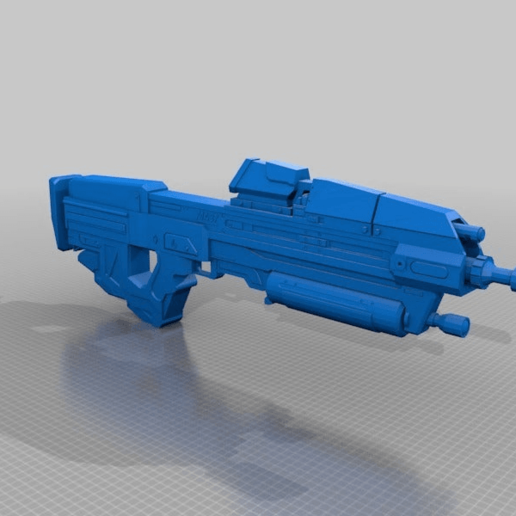 printable ma37 assault rifle halo reach game gun props 3D print model - Mito3D