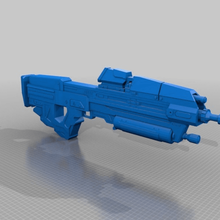ma37 saldırı tüfeği halo reach yazdırılabilir oyun silah sahne 3d print model - Mito3D