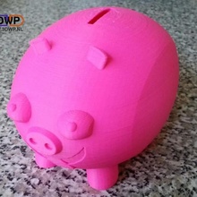 druckbare piggy bank home Tier Geld Geld-box Schwein sparschwein Container 3d print model - Mito3D