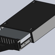 printable sata hot swap hard disk caddy computer 3d print model - Mito3D