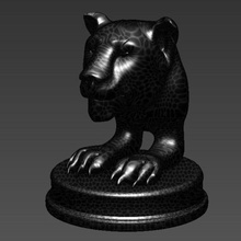 druckbare tiger home bedruckbar ist leon wolf Modell low poly lowpoly jaguar 3d print model - Mito3D