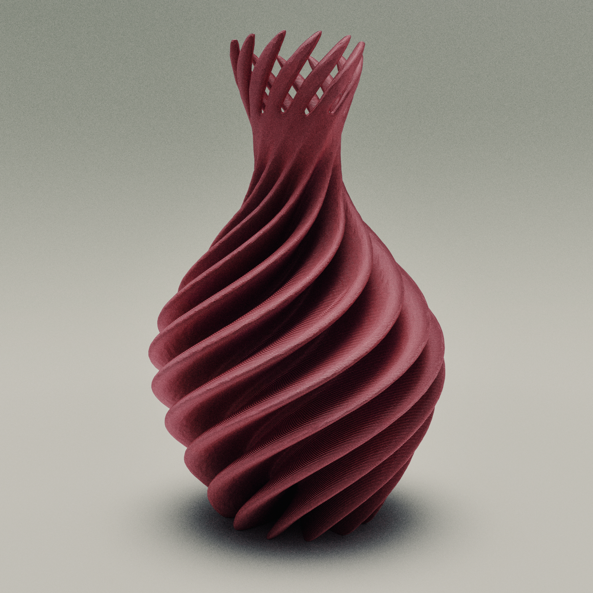 stampabile vaso fiore 3d casa vasi arredamento penna 3D print model - Mito3D