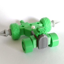 printablock araba radyatör oyun inşaat oyuncaklar printablok 3d print model - Mito3D