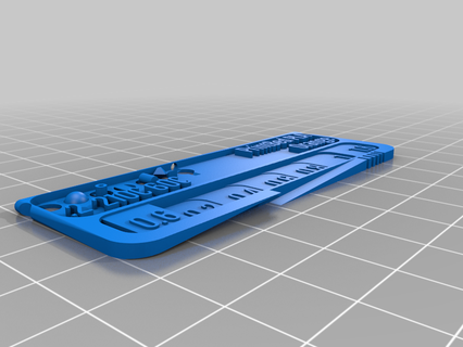 printbed pla orange filament swatch customized 3d printer accessories 3d print model - Mito3D