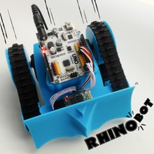 printbot rhino gadget witbox sumo servo la robotica robot pla pala lego dozer caterpillar bq bluetooth arduino orugas 3d print model - Mito3D