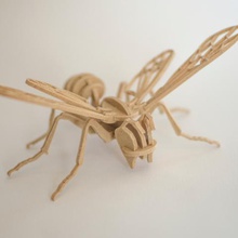 Impreso en 3d de la abeja rompecabezas juego jue colmena los insectos miel 3d print model - Mito3D