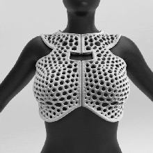 printed clothes body voronoi 3d print model - Mito3D