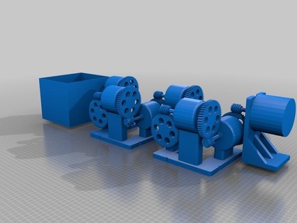 imprimé machine béton personnalisé équipement palier sculptures bustes art 3d print model - Mito3D