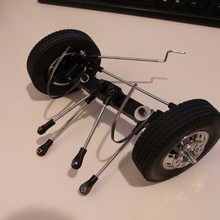 impresso caminhão v1 eixo dianteiro jogo r c veículos brinquedos brinquedo o controle de rádio carro 3d print model - Mito3D