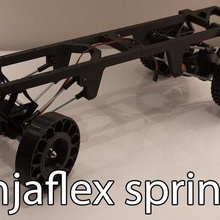 bedruckte LKW-v2 ninjaflex Federn Spiel r c Fahrzeuge Fahrzeug - Spielzeug Frühling Auto 3d print model - Mito3D