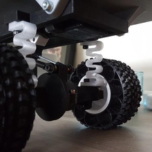 impresso caminhão v2 pla springs jogo r c veículos do veículo brinquedo rc o controle de rádio carro 3d print model - Mito3D