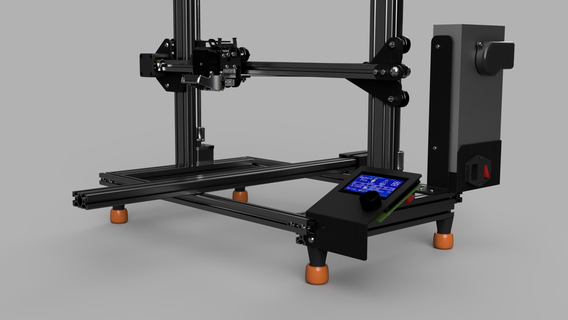 impresora estante soporte piernas 2020 extrusión tpu cojines 35mm herramientas ender 3 3d partes 3d print model - Mito3D
