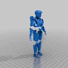 impresión vídeo juego armadura Moda 3d 4 jefe cosplay disfraz aureola Kingrahl Maestro 3d print model - Mito3D