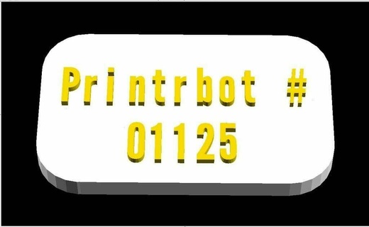 printrbot id numbers openscad printrbot various miscellaneous uncategorized  3d print model - Mito3D