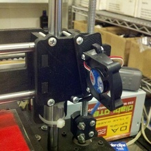 printrbot pivotante ventilador montar enfriamiento 3d_printer_accessories 3d print model - Mito3D