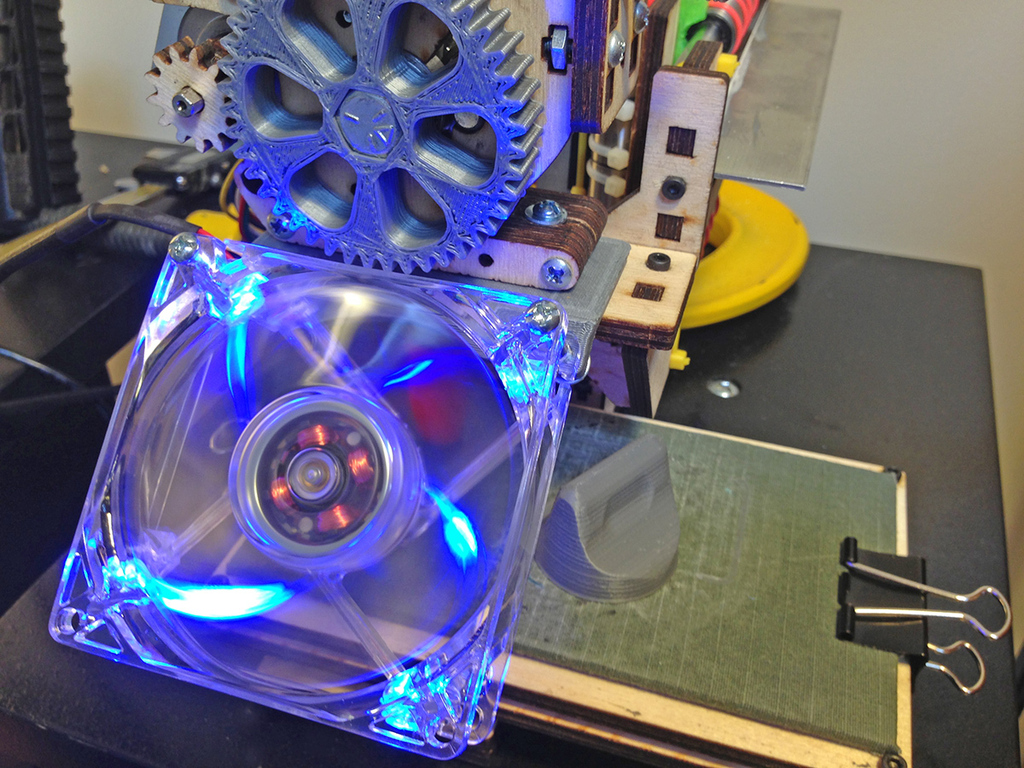 printrbot simple 60mm 80mm fan mounts 3d printer accessories 3D print model - Mito3D