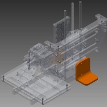 yazıcı robotu basit no tilt ayak araç 3d parçalar 3d print model - Mito3D