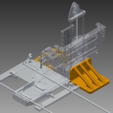 yazıcı robotu basit xxl no tilt ayak araç 3d parçalar 3d print model - Mito3D