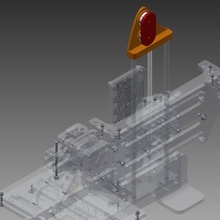 yazıcı robotu basit z axis stabilizatör iplik kılavuz araç 3d parçalar 3d print model - Mito3D