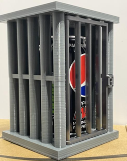 prison cell Various dnd dungeon cage dice tower phone safe 3d print model - Mito3D