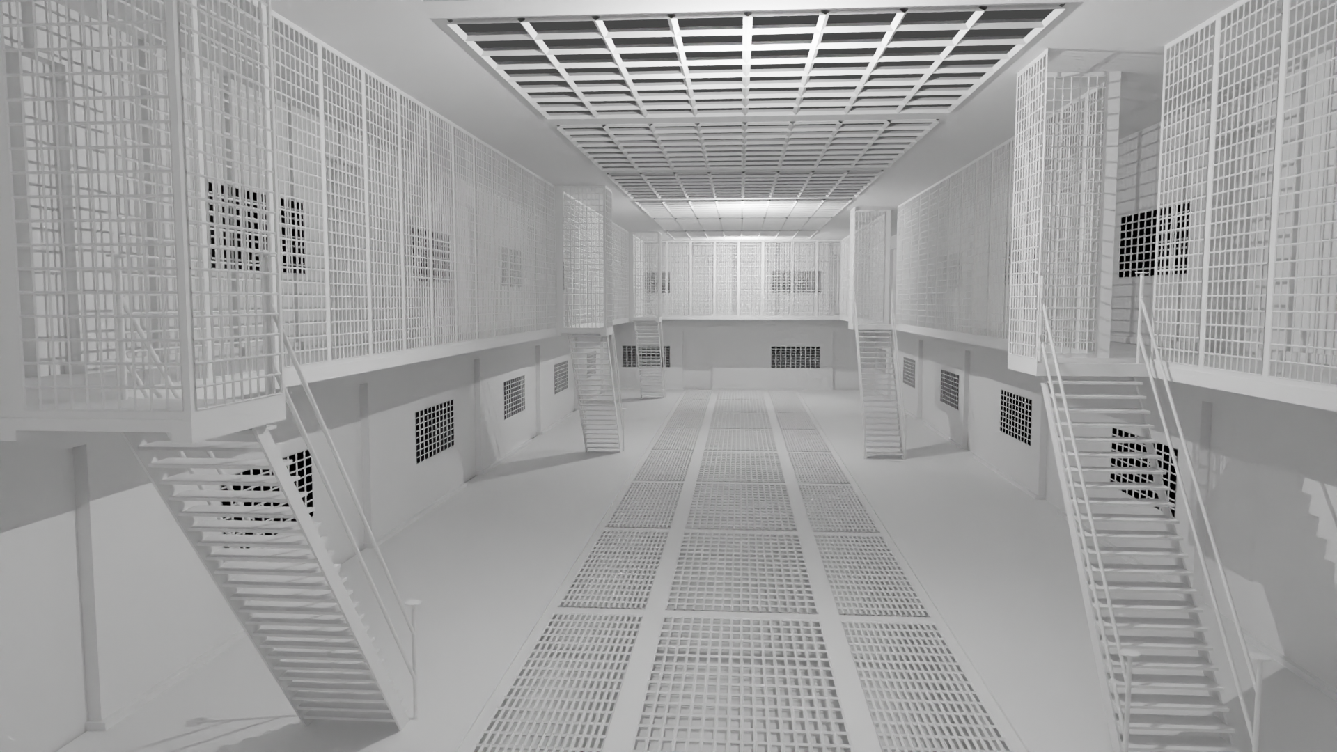 prison interior 3D print model - Mito3D