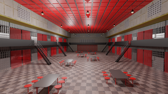 prison intérieur 3d print model - Mito3D