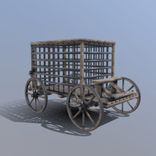 prison wagon various asset game ready weapon english house low poly tudor fantasy medieval 3d print model - Mito3D