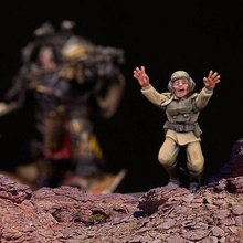 özel Johann kaçma piyade oyun 28mm minyatür savaş oyunları Warhammer 40k oyunlar 3d print model - Mito3D