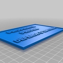la propiedad privada signo casa jardín de seguridad advertencia mano spinner 3d print model - Mito3D