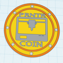 prntr coin game currency crypto 3d print model - Mito3D