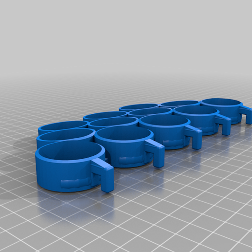 3D Printable Pro Acryl Paint Rack 25 pots 22ml by Yoan