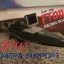 pró Câmera suporte rc corrida barco válido veículos gadget 3d print model - Mito3D