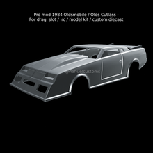 profesyonel mod 1984 Oldsmobile yaşlılar Cutlass sürüklemek yuva rc model takım özel döküm 3d print model - Mito3D