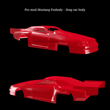 pro mod custom mustang foxbody - drag car body 3d print model - Mito3D