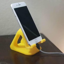 pro Handy-Halter Ladestation stehen gadget mount video skype samsung iphone usb stand station aufladen Halter Telefon 3d print model - Mito3D